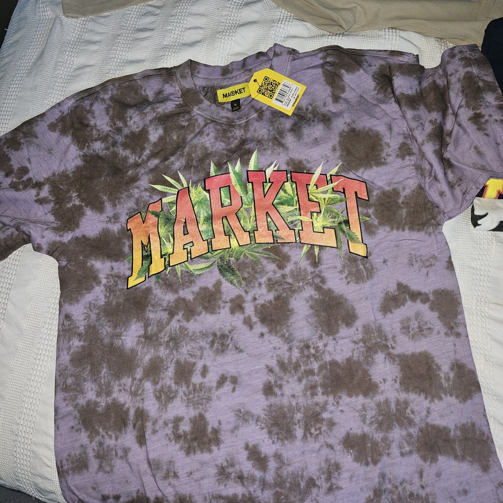 Market Purple Tie-Dye Short Sleeve Tee